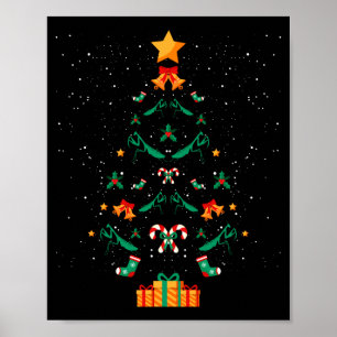 Poster Mantis Mante Religieuse Insecte Arbre de Noël Xmas