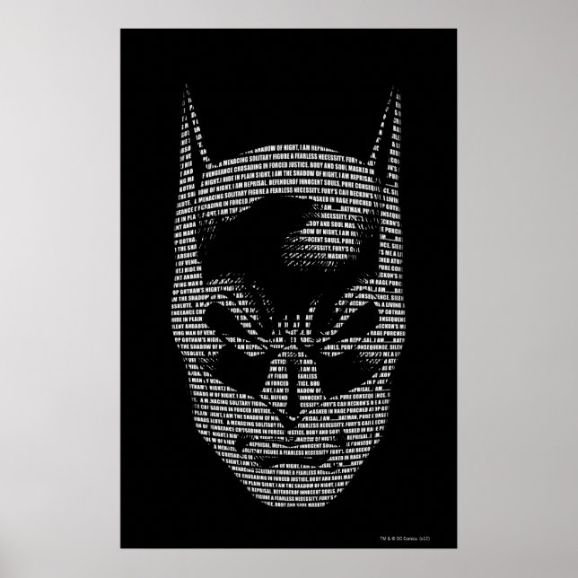 Poster Mantra de Batman Head (Devant)