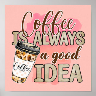 Poster Mantra pour les amateurs de café