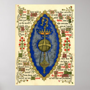 Poster Manuscrit lumineux pour l'Ascension