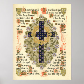 Poster Manuscrit lumineux pour Septuagesima et Lent