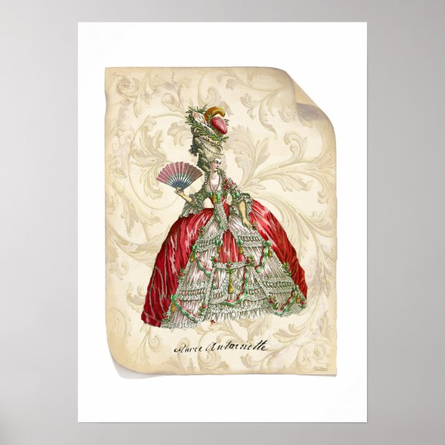 Poster Manuscrit Marie-Antoinette Imprimer (Devant)