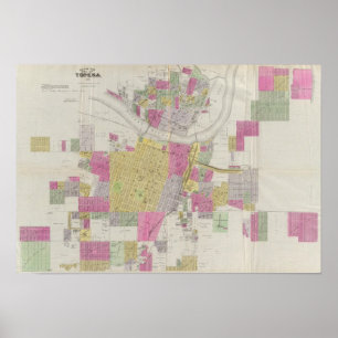 Poster Map of the City of Topeka