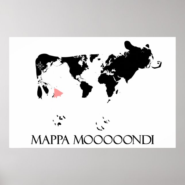 Poster Mappa Mooooondi (Devant)