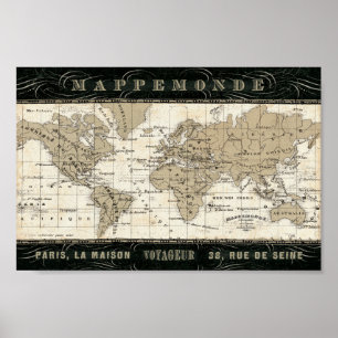 Poster Mappemonde