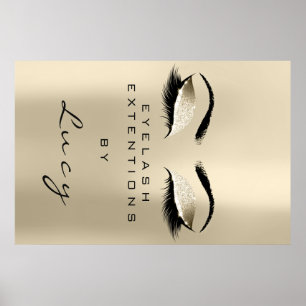Poster Maquillage Artiste Beauté Salon Lashes Parties sci