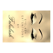Maquillage Beauté Salon Nom Gold Luxury Eyebrows