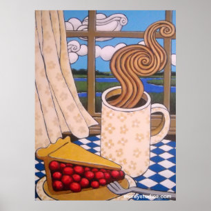 Poster "Marais et nuages"