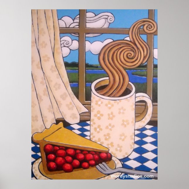 Poster "Marais et nuages" (Devant)