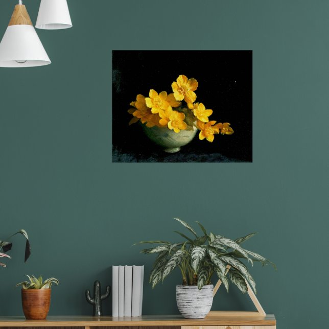 Poster Marais Marigolds, peinture sur nature (Salon 1)