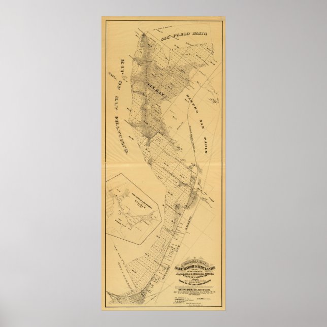 Poster Marais salé de la baie de San Francisco (Devant)