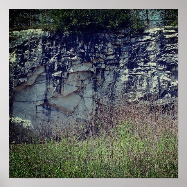 Poster Marble Rock Cliff Au Pont Naturel 2 Nature (Devant)