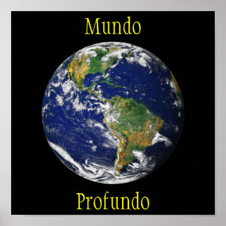 Poster Marbre bleu_Mundo Profundo