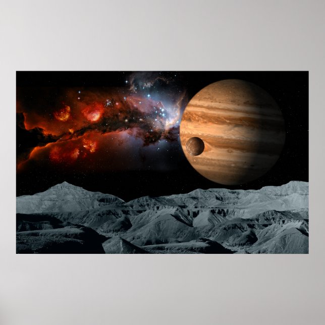 Poster Marbre céleste (Devant)