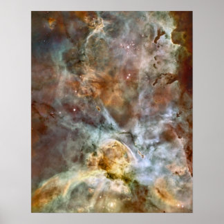 Poster Marbre en pastel dans la nébuleuse de Carina