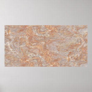 Poster marbre naturel avec design multicolore et
