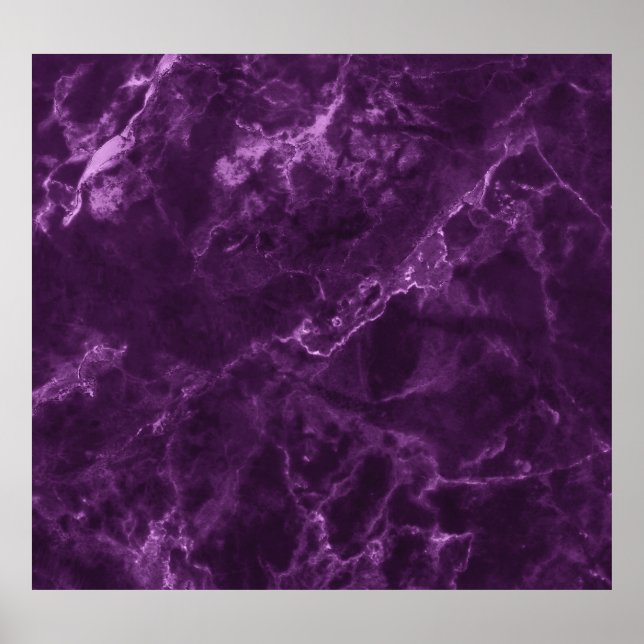 Poster Marbre violet foncé : texture luxueuse. (Devant)