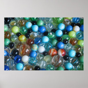 Poster Marbres de verre