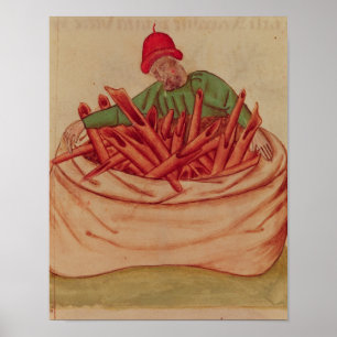 Poster Marchand de cannelle, de 'Tractatus de Herbis'