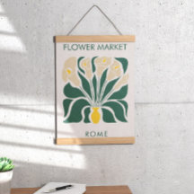 Marché aux fleurs Abstrait Retro Calla lily