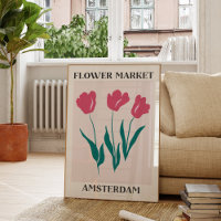 Marché aux Fleurs Amsterdam Tulipes Roses Floral