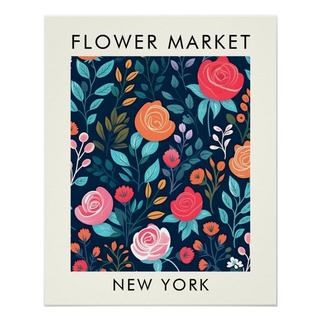Poster Marché aux fleurs de l'État de New York (Devant)