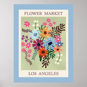 Poster Marché aux Fleurs, Los Angeles,