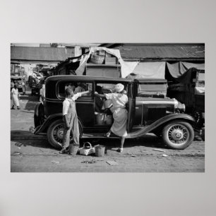 Poster Marché de la Nouvelle-Orléans, les années 1930