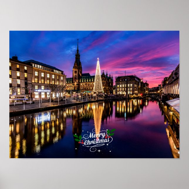 Poster Marché de Noël de Hambourg (Devant)