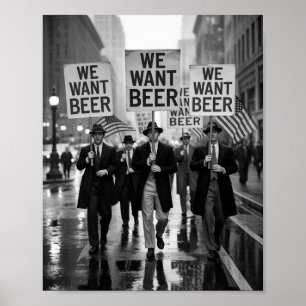 Poster Marche de protestation de l'ère de la prohibition 