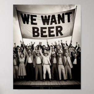 Poster Marche de protestation de l'ère de la prohibition