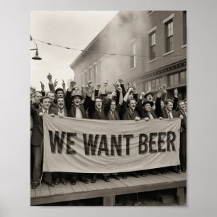 Poster Marche de protestation de l'ère de la prohibition 