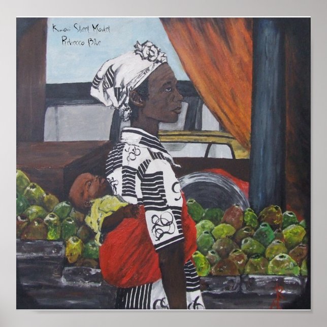 Poster Marché de rue Kumasi (Devant)