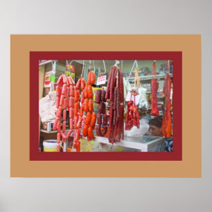 Poster Marché de saucisse