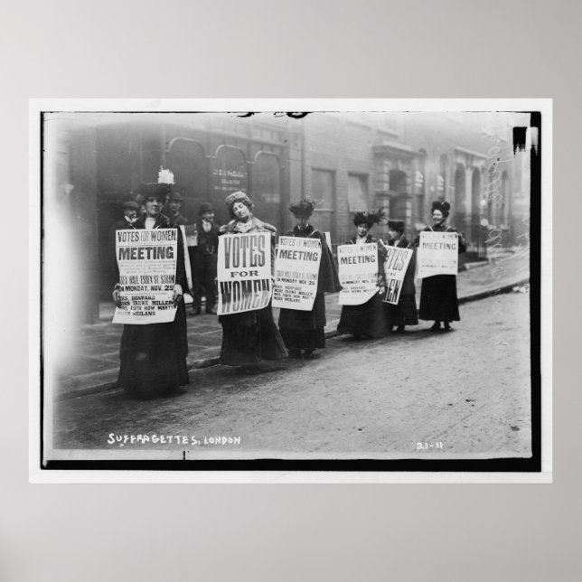 Poster Marche De Suffragettes Depuis Londres (Devant)