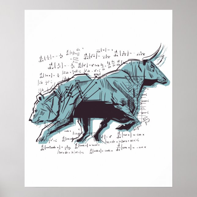 Poster Marché Des Ours Et Des Bulles D'Investisseurs (Devant)