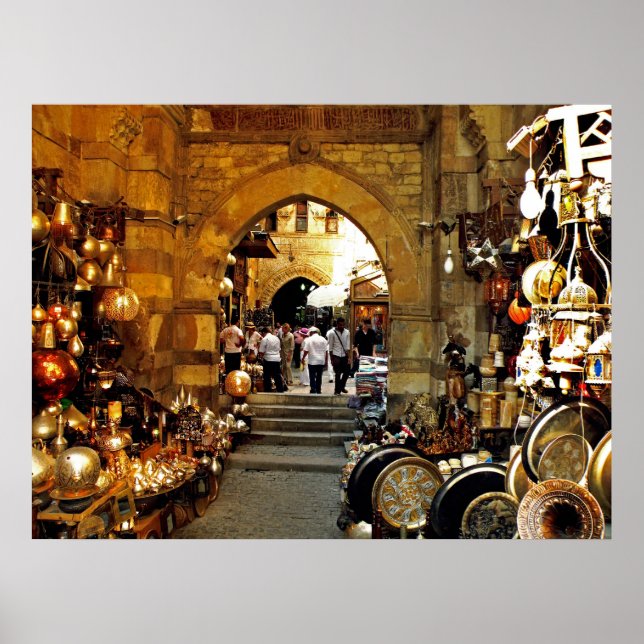 Poster Marché Khan al-khalili (Devant)