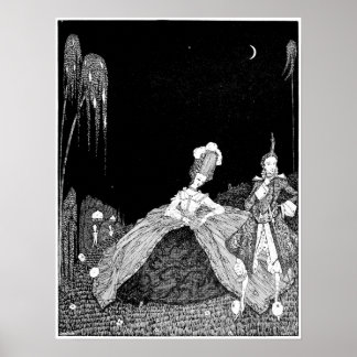 Poster Marche nocturne - Image vintage