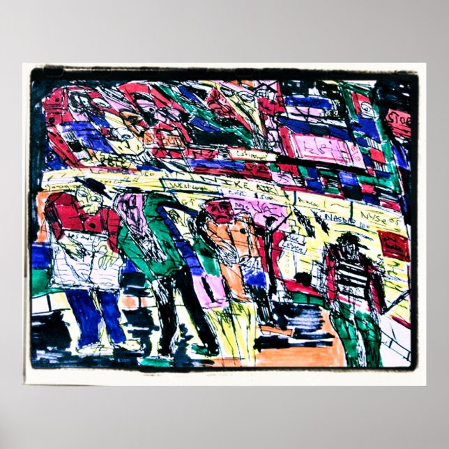 Poster marché stock de monstres (Devant)