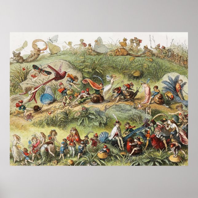 Poster Marche triomphale de l'Elfe Roi, Fées, Goblins (Devant)