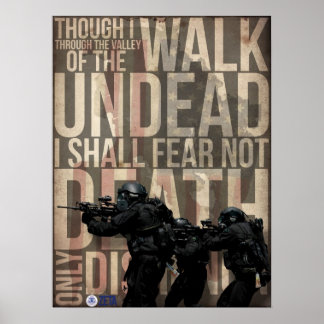 Poster Marcher avec des zombies