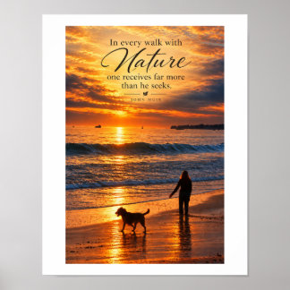 Poster Marcher avec la Nature