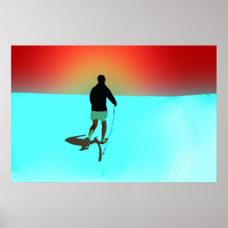 Poster Marcher dans le désert