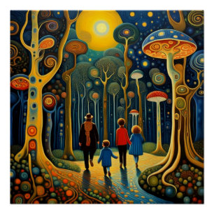 Poster Marcher dans les bois 7