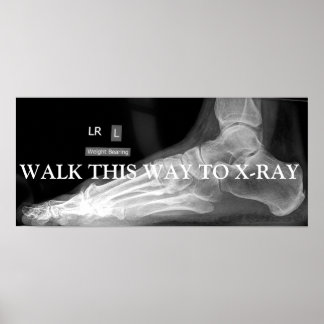 POSTER MARCHER DE CETTE FAÇON VERS X-RAY