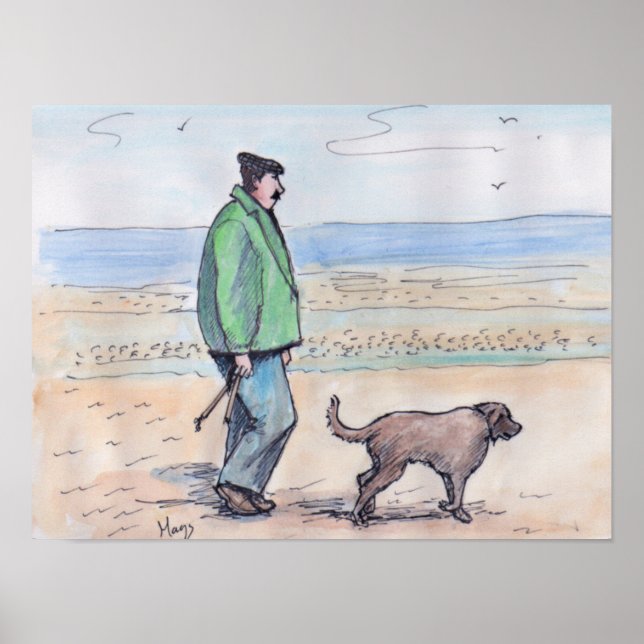 Poster Marcher le chien - 06 (Devant)