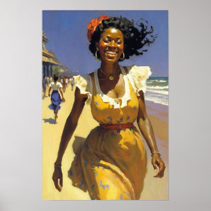 Poster Marcher sur le rivage