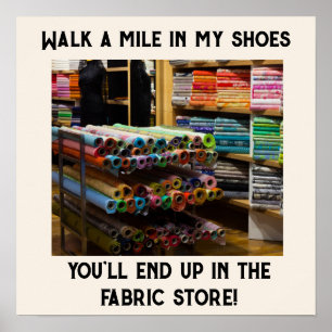 Poster Marcher un mile à mes chaussures