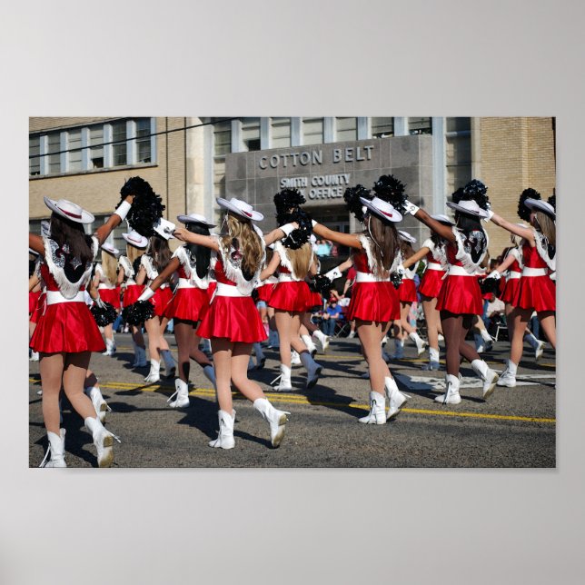 Poster Marchers de défilés du Festival des Roses du Texas (Devant)