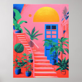 Poster Marches verdoyantes : Le Jardin Au-Dessus